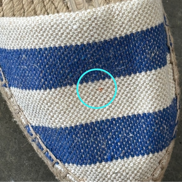 Splendid Evaleigh Canvas Striped Jute Lace Up Espadrille Sandals - Picture 4 of 8